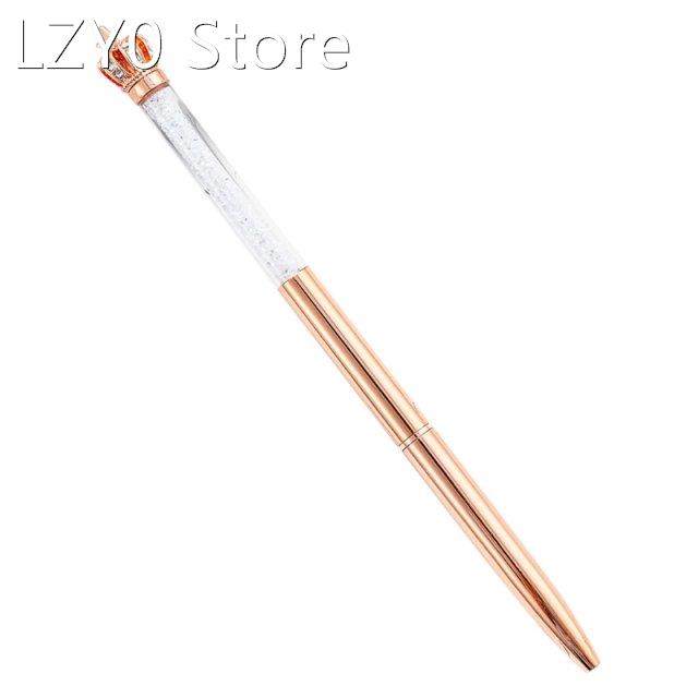 Fashion Crown Ballpoint Pen Sparkly Metal Pen Fancy Retracta