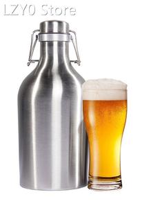 Premium 64OZ Stainless Steel Homebrew Beer Growler 1.9L Secu