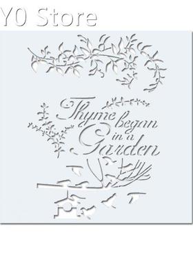 DIY Bird Branch Shape Embossing Stencil Mold for Cake Chocol