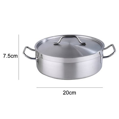Stainless Steel Handle Cookware Dutch Oven Cooking Soup Milk
