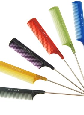 1pc Transparent Frosted Hair Tail Comb Salon Cut Combs Styli