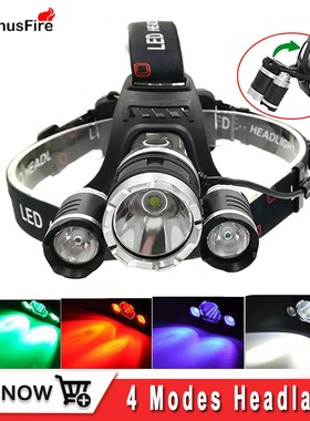 Uranusfire 3*T6 XPE LED Headlamp Headlight 2000lm Head Lamp