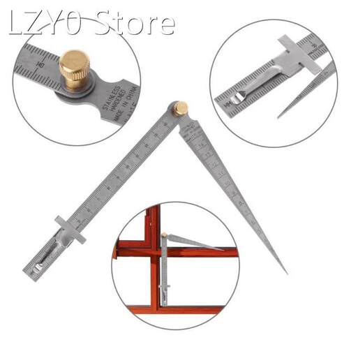 2in1 Metric Taper Welding Feeler Gauge Gage Depth Ruler Hole