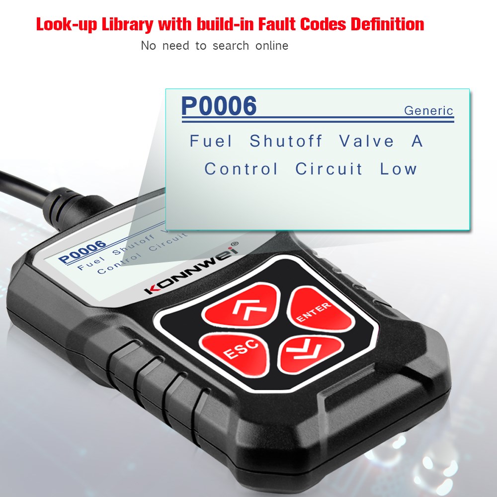 KONNWEI KW310 OBD2 Scanner Professional Automotive Code Rea