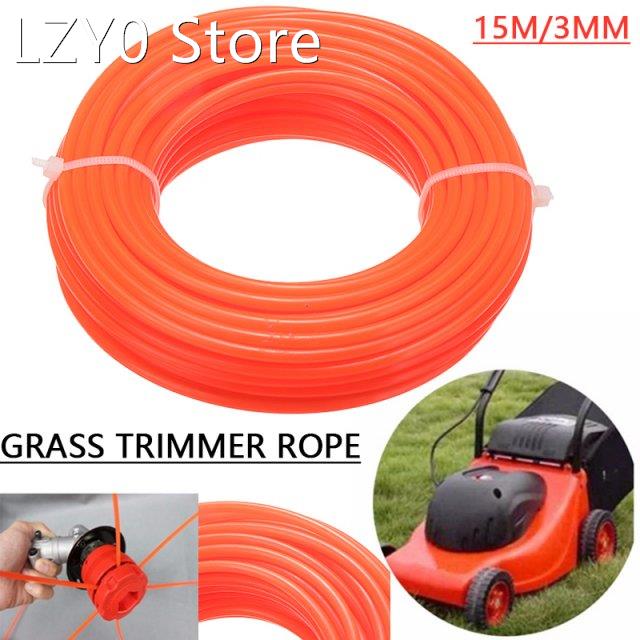 15m x 3mm Red Nylon Trimmer Line Rope Roll Cord Wire String