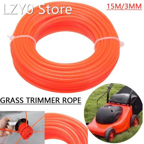 15m x 3mm Red Nylon Trimmer Line Rope Roll Cord Wire String