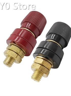 Red & Black Plastic Shell M8 Copper Binding Post Connect