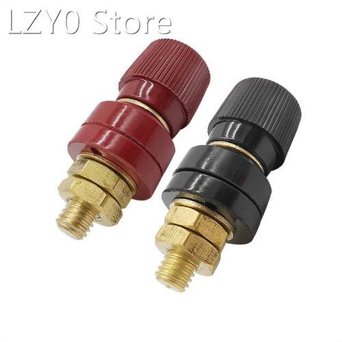 Red & Black Plastic Shell M8 Copper Binding Post Connect