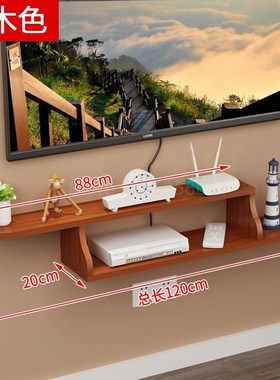 Wall shelf partition living room TV background wall decorati