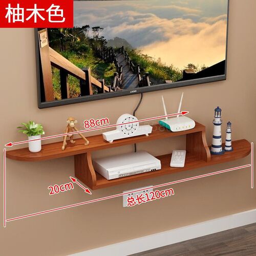 Wall shelf partition living room TV background wall decorati