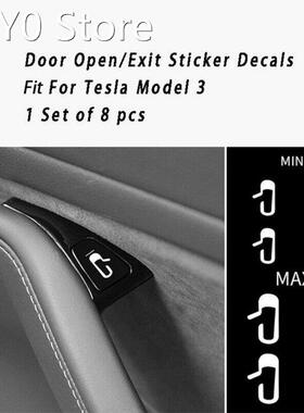Car Door Open Exit Sticker Decal Interior Decoration Open Bu