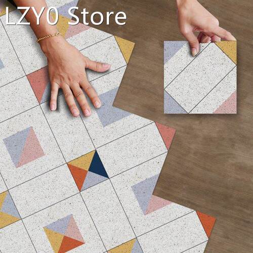 10PCS Geometric American DIY Anti-Slip Self-Adhesive Waterpr