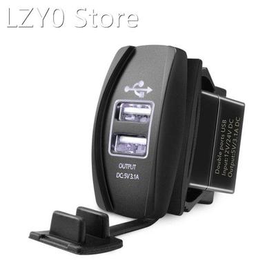 Car Truck Boat Accessory 5V/3.1A Dual USB Chargers Universal