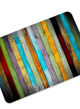 Welcome Doormats Vintage Wood Print Rubber Floor Mats Non-sl