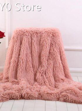 Super Soft Long Coral Fleece Blanket Warm Elegant Cozy lanke
