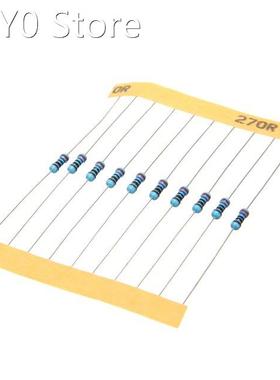300pcs/set Metal Film Resistors 30 Values 1/4W 1Ω-1M&O