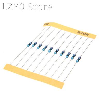 300pcs/set Metal Film Resistors 30 Values 1/4W 1Ω-1M&O