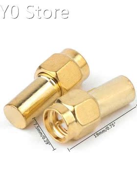 5pcs DC-3GHZ RF Coaxial Adapter SMA-male Plug Termination Du