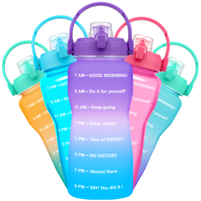 BuildLife 2L 3.8L Tritan Gallon Water Bottle Flip-Flop Motiv