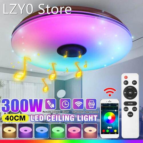 300W 40cm RGB Dimmable LED Ceiling Lamp Home Lighting APP bl