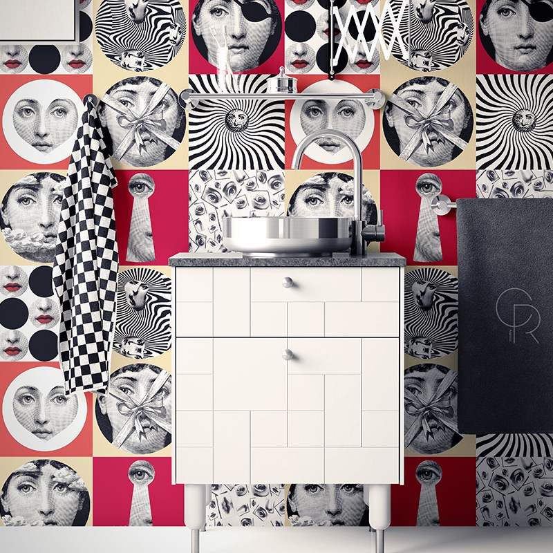 Lina Face Wall Decorative Tile Wall stickers Home Decor Wat