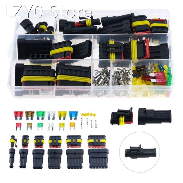 240PCS AMP 1.5 Car Waterproof 1P 2P 3P 4P 5P 6PIN 12V Electr