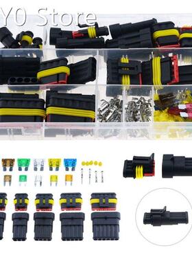 240PCS AMP 1.5 Car Waterproof 1P 2P 3P 4P 5P 6PIN 12V Electr