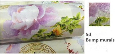 beibehang Custom wallpaper 3d murals flower open rich jade c