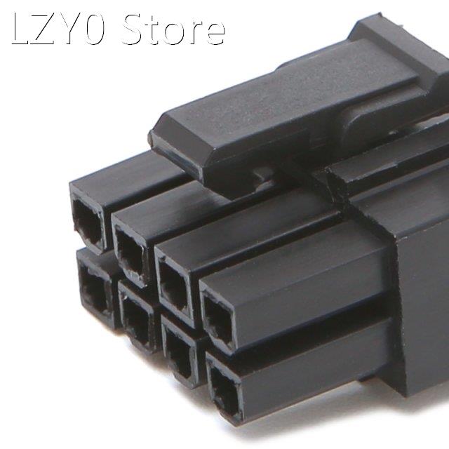 30 Pcs 4.2mm 6+2 Pin Male Power Connector Plastic Shell For