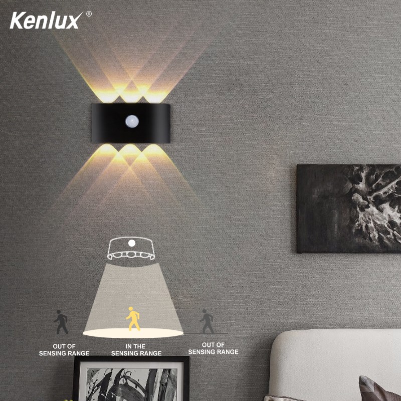 PIR Night Light 6W LED PIR Motion Sensor Wall Light Outdoor