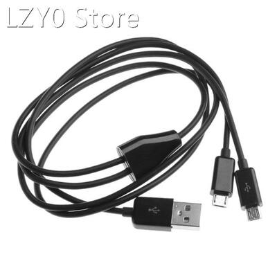 USB 2.0 Type A Male To Dual Micro USB Male Splitter Y Chargi