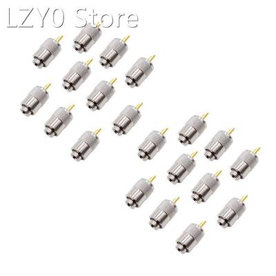 20PCS RF Connector UHF Male Connector RG8 RG58 Cable Lug Ant