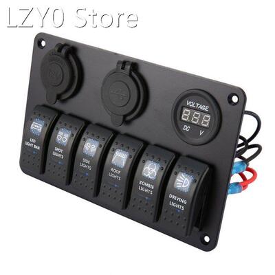 Switch Panel 6-way Waterproof Ship Type Switch Panel With In