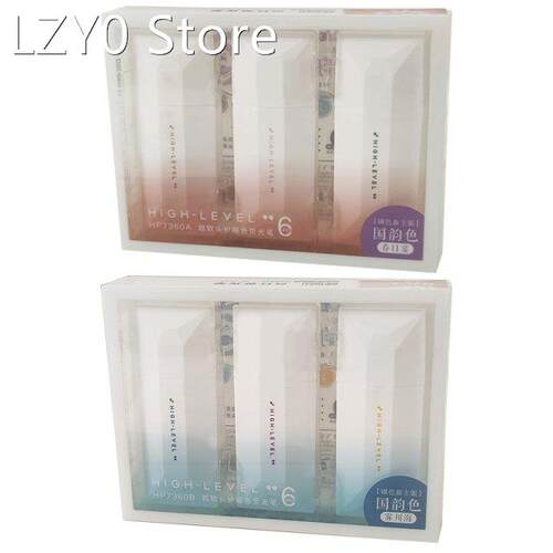6X Pastel Color Highlighters Narrow Chisel Tip School Statio