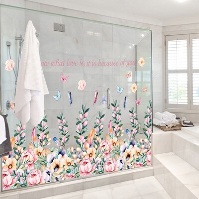 Corner Baseboard Cover Wall Decal ers Fresh Flowers Butterfl