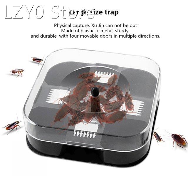 Cockroach Trap with Baits Plastic Reusable Non-Toxic Bug Roa