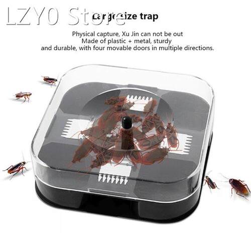 Cockroach Trap with Baits Plastic Reusable Non-Toxic Bug Roa