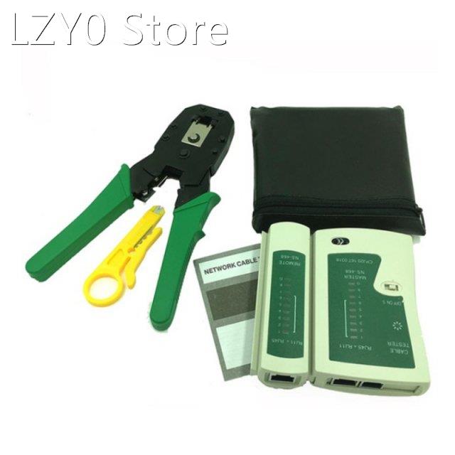 Crimping Tool Wire stripper + Network Cable Tester RJ45 RJ11