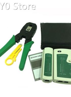 Crimping Tool Wire stripper + Network Cable Tester RJ45 RJ11
