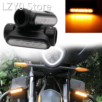 Motorcycle Highway Bar Lights Switchback Driving for 1-1/4 I