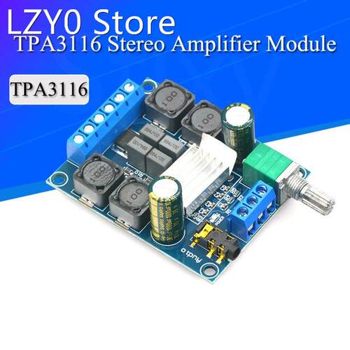 High Efficiency TPA3116 D2 Dual Channel 50Wx2 Amplifier Modu