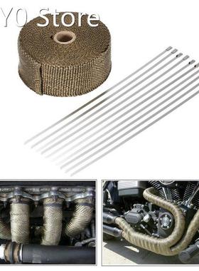 15m Heat Wrap Exhaust Manifold Downpipe 10 30cm Cable Ties f