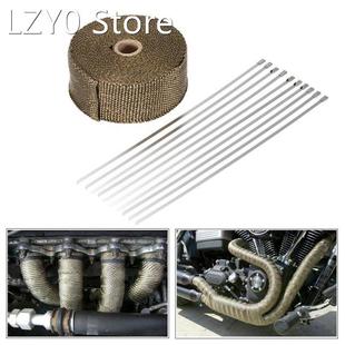 15m Heat Wrap Exhaust Manifold Downpipe 10 30cm Cable Ties f