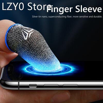 2pcs S02 24-Pin Sensitive Finger Cots Cover Breathable Contr