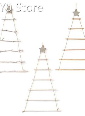 Nordic Style DIY Wooden Christmas Tree Artificial Fake Kids