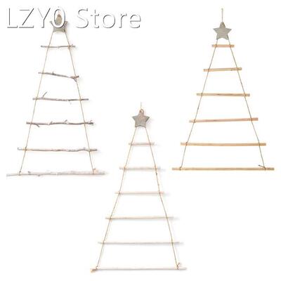 Nordic Style DIY Wooden Christmas Tree Artificial Fake Kids