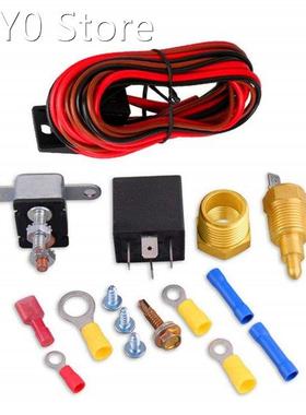 175-185 Degree Electric Cooling Fan Thermostat Kit Temp Sens