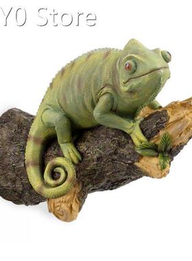 Simulation Chameleon Garden Tree Decor Hanging Waterproof Re