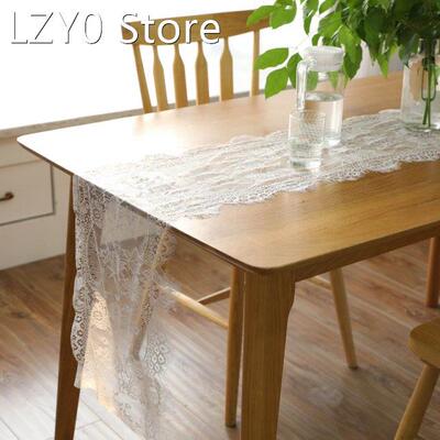 Christmas Tassel Table Runner Hollow Lace Tablecloth TV Cabi