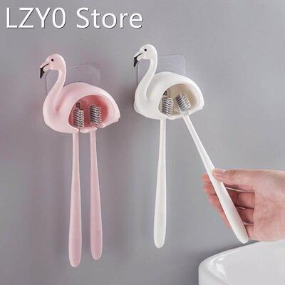 1Pcs Wall Mount Cute Sucker Toothbrush Rack Bathroom Accesso